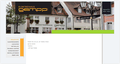 Desktop Screenshot of elektro-gempp.de