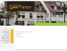 Tablet Screenshot of elektro-gempp.de